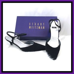 Stuart Weitzman Gloring Kitten Heeled Sandals